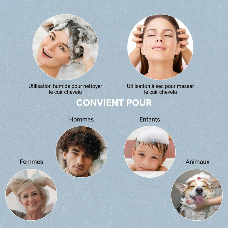 ScalpCare – Brosse exfoliante pour cuir chevelu Ecovia France
