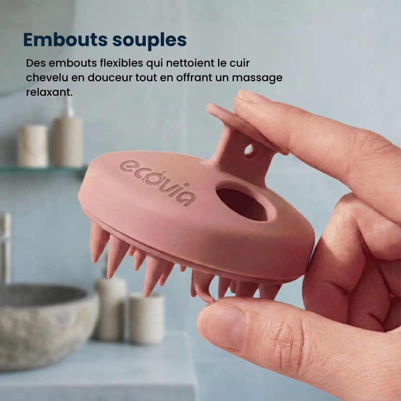ScalpCare – Brosse exfoliante pour cuir chevelu Ecovia France