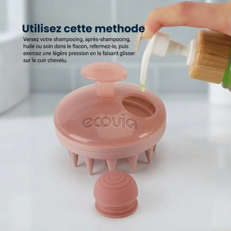 ScalpCare – Brosse exfoliante pour cuir chevelu Ecovia France