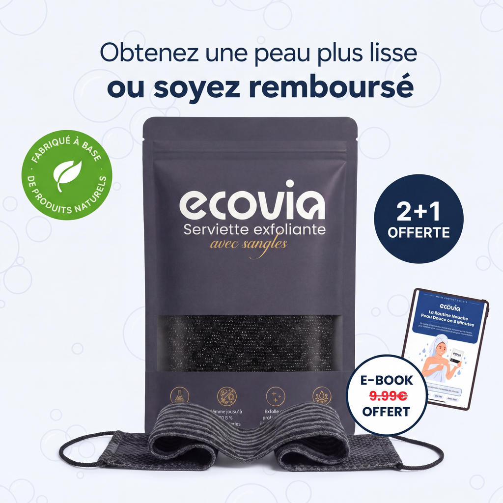Serviette de douche exfoliante Ecovia France