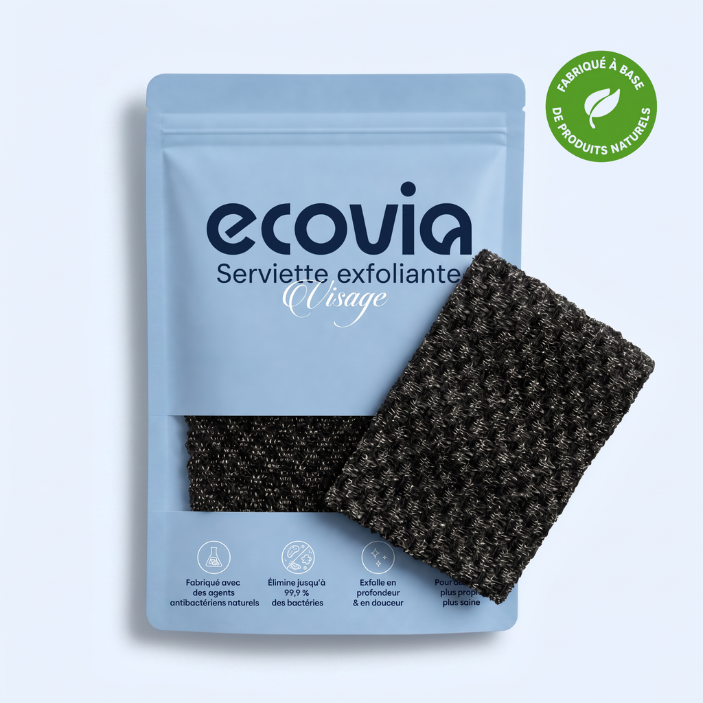 Serviette Exfoliante Visage - Ecovia France
